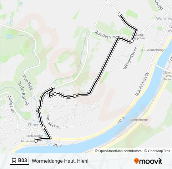 B03 Bus Line Map