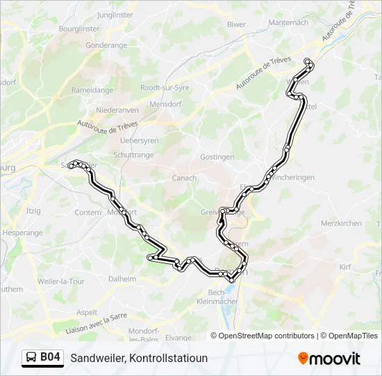 B04 Bus Line Map
