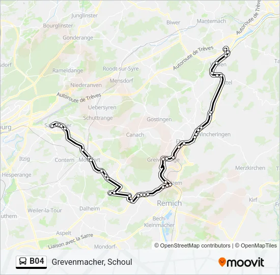 B04 Bus Line Map