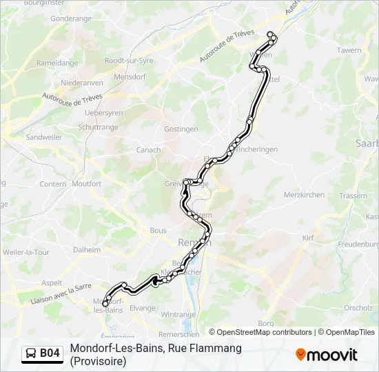 B04 Bus Line Map