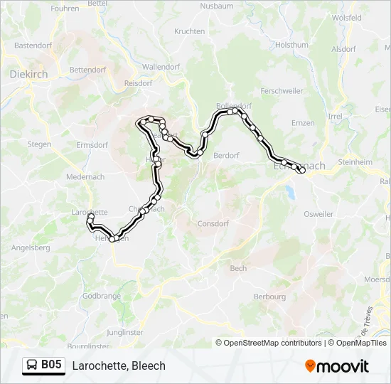 B05 Bus Line Map
