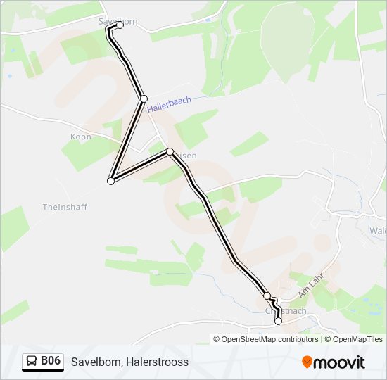 B06 bus Line Map