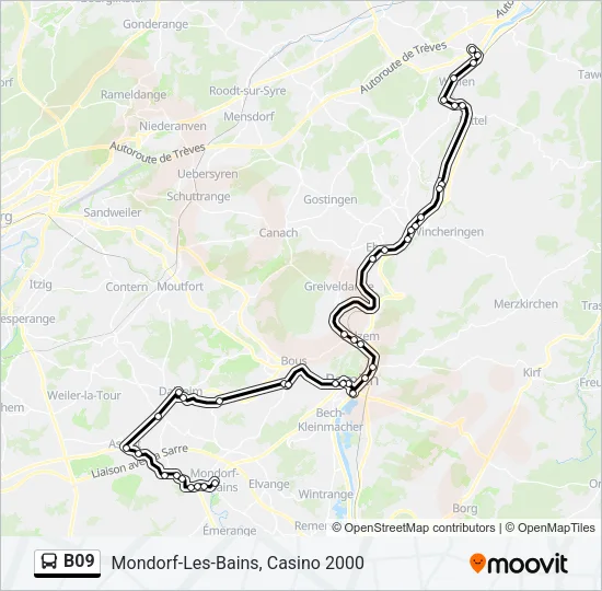 B09 Bus Line Map