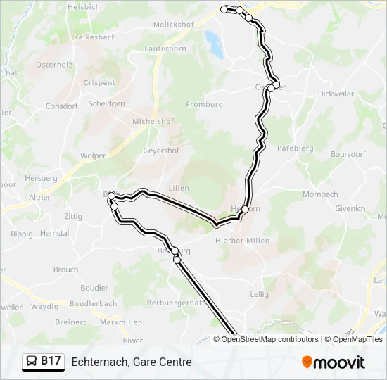 B17 Bus Line Map