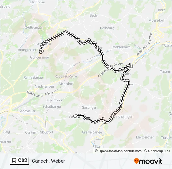 C02 Bus Line Map