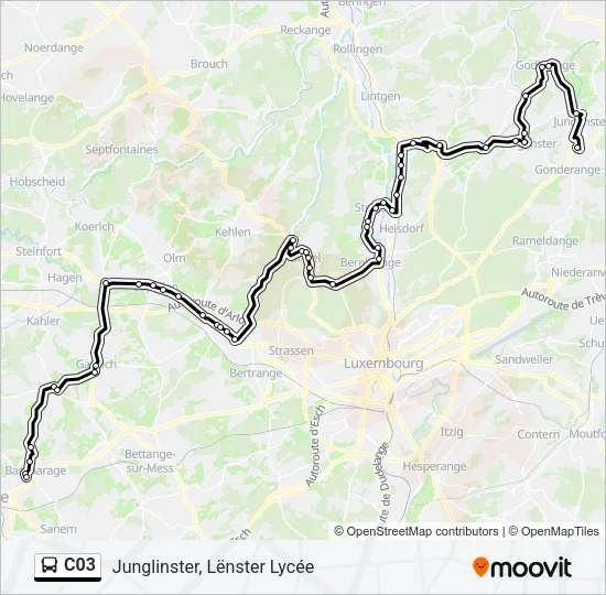 C03 Bus Line Map
