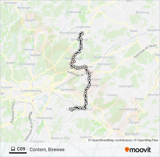 C09 Bus Line Map