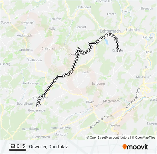 C15 Bus Line Map