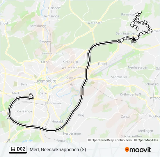 D02 Bus Line Map