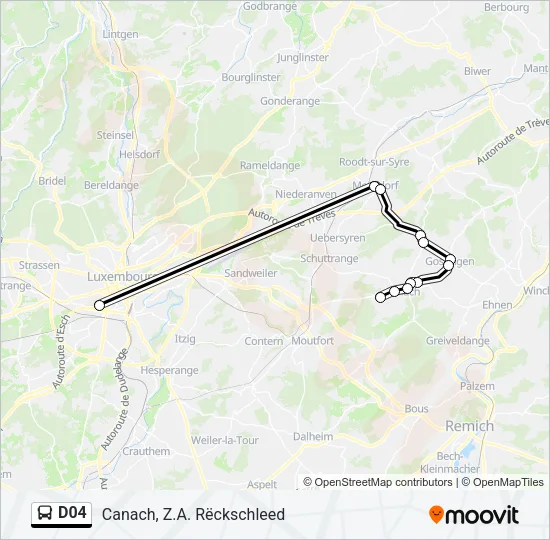 D04 Bus Line Map