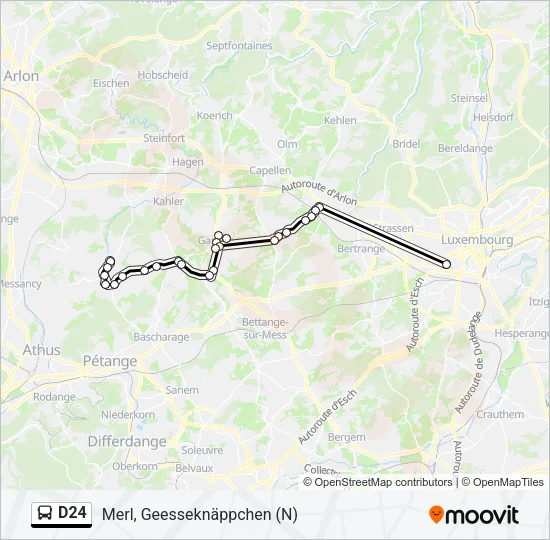 D24 Bus Line Map