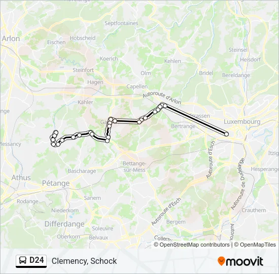 D24 Bus Line Map