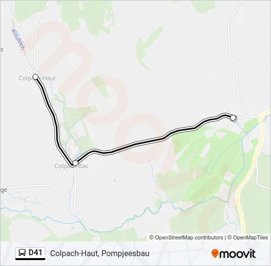 D41 Bus Line Map