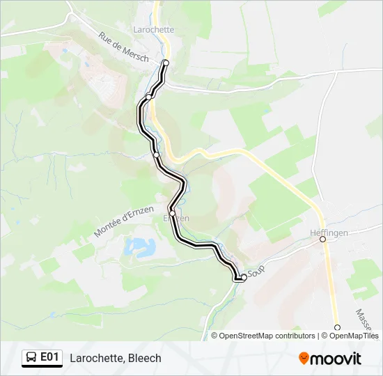 E01 Bus Line Map