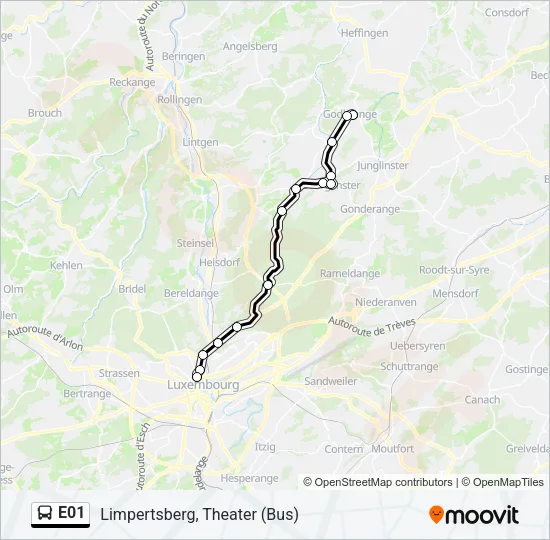 E01 Bus Line Map