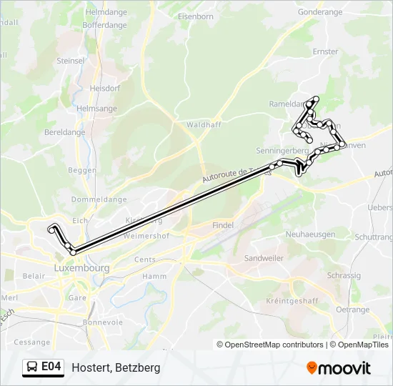 E04 Bus Line Map