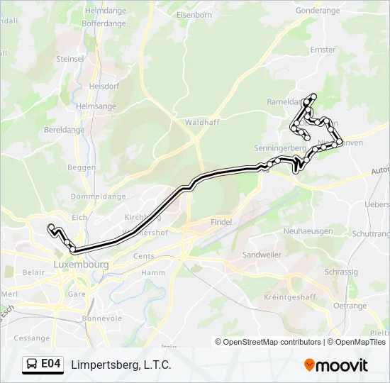 E04 Bus Line Map