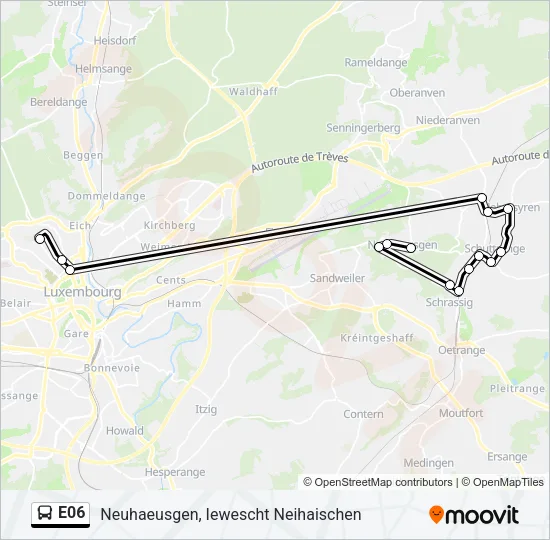 E06 Bus Line Map