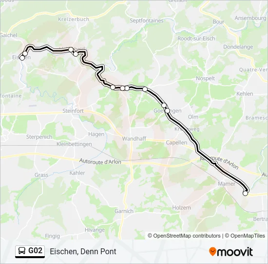 G02 Bus Line Map