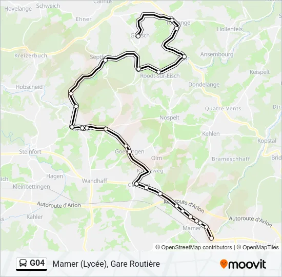 G04 Bus Line Map