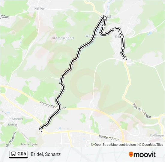 G05 Bus Line Map