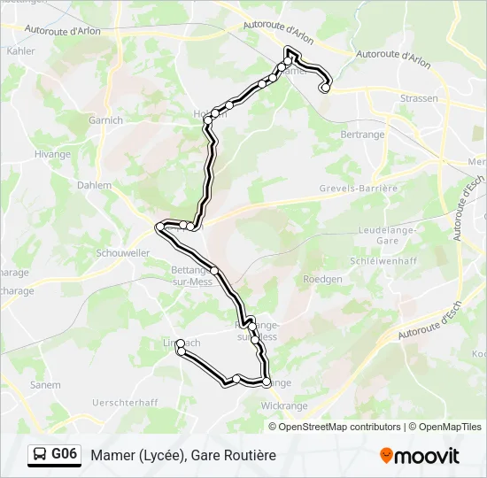 G06 Bus Line Map