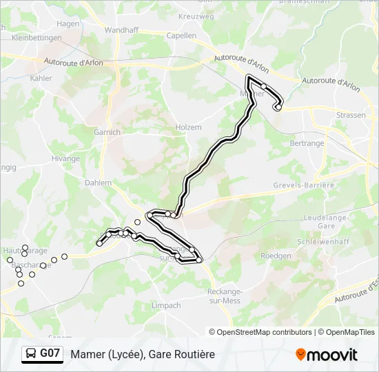 G07 Bus Line Map