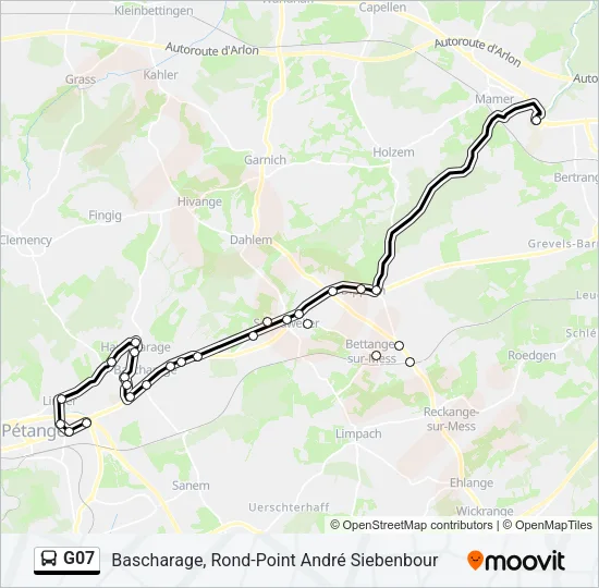 G07 Bus Line Map