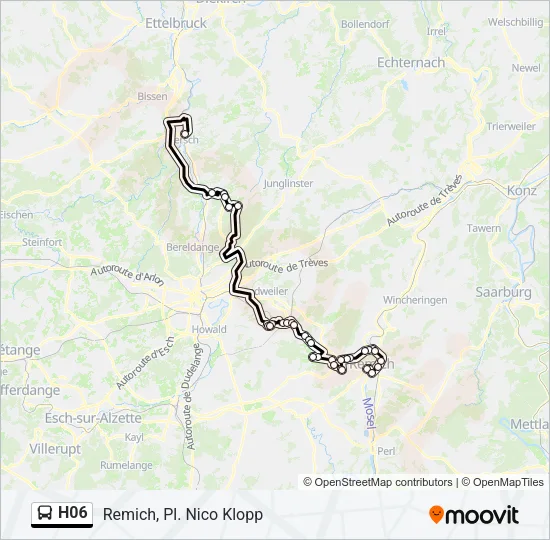 H06 Bus Line Map