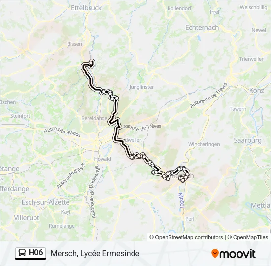 H06 Bus Line Map