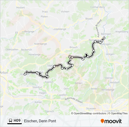 H09 Bus Line Map