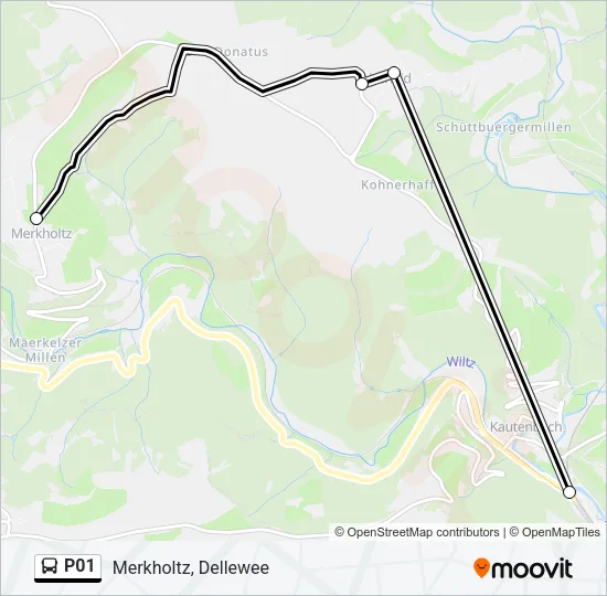 P01 Bus Line Map