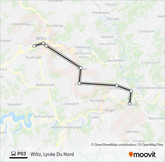 P03 Bus Line Map