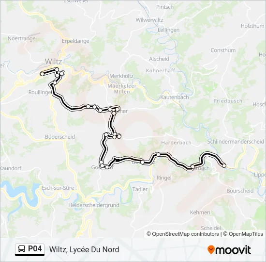 P04 Bus Line Map