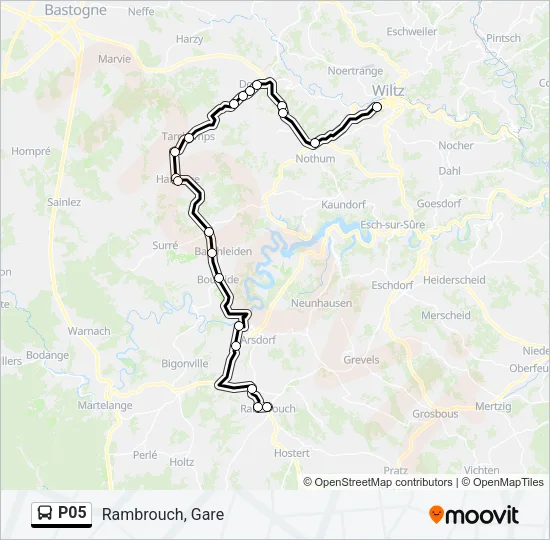 P05 Bus Line Map