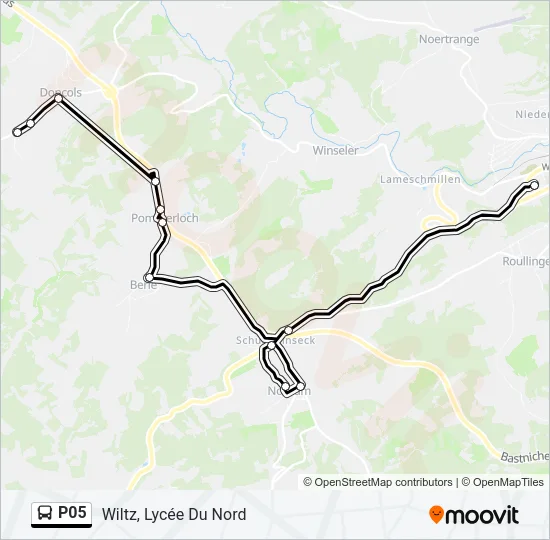 P05 Bus Line Map