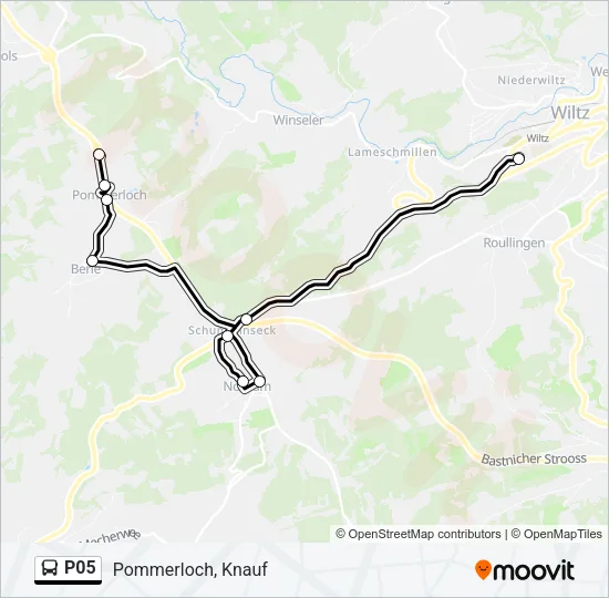 P05 Bus Line Map
