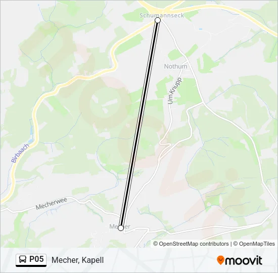 P05 Bus Line Map
