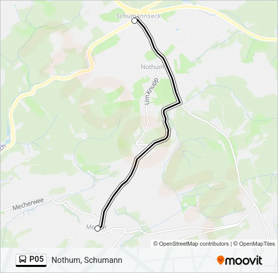 P05 Bus Line Map
