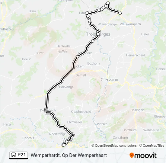 P21 Bus Line Map