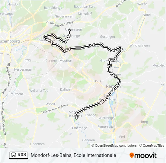 R03 Bus Line Map