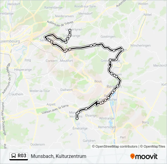 R03 Bus Line Map