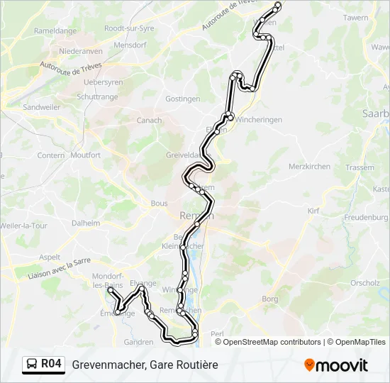 R04 Bus Line Map