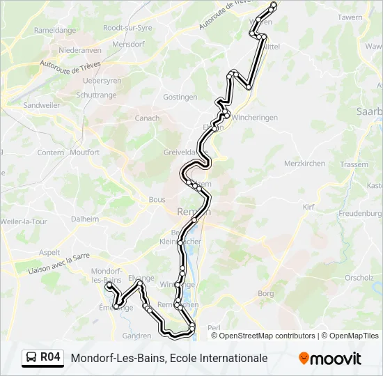 R04 Bus Line Map