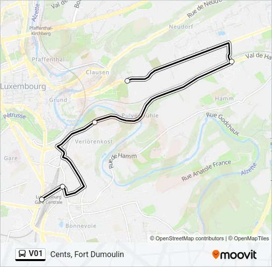 V01 Bus Line Map