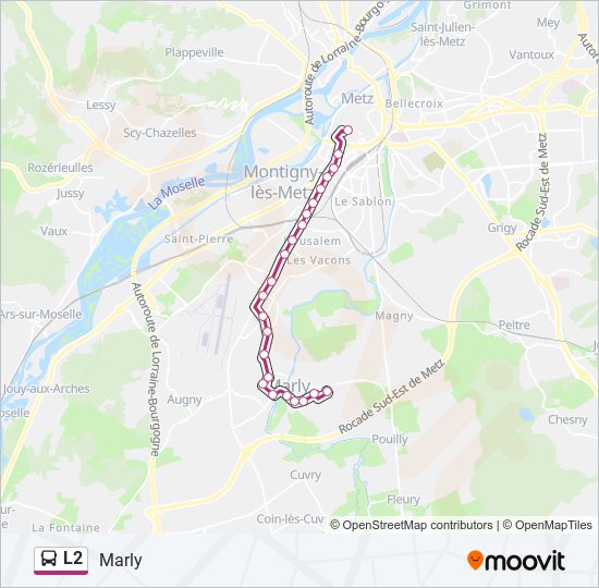 L2 bus Line Map