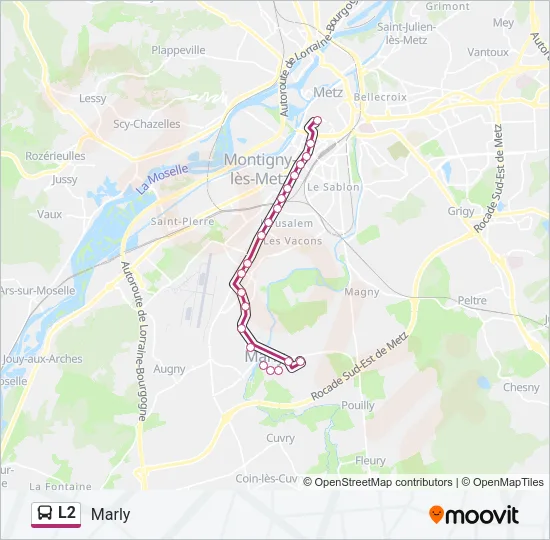 L2 Bus Line Map