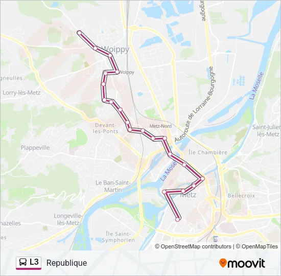 L3 Bus Line Map