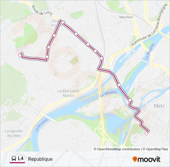 L4 Bus Line Map