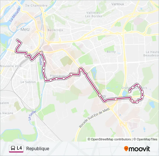 L4 Bus Line Map